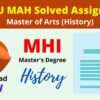 IGNOU MAH Solved Assignment