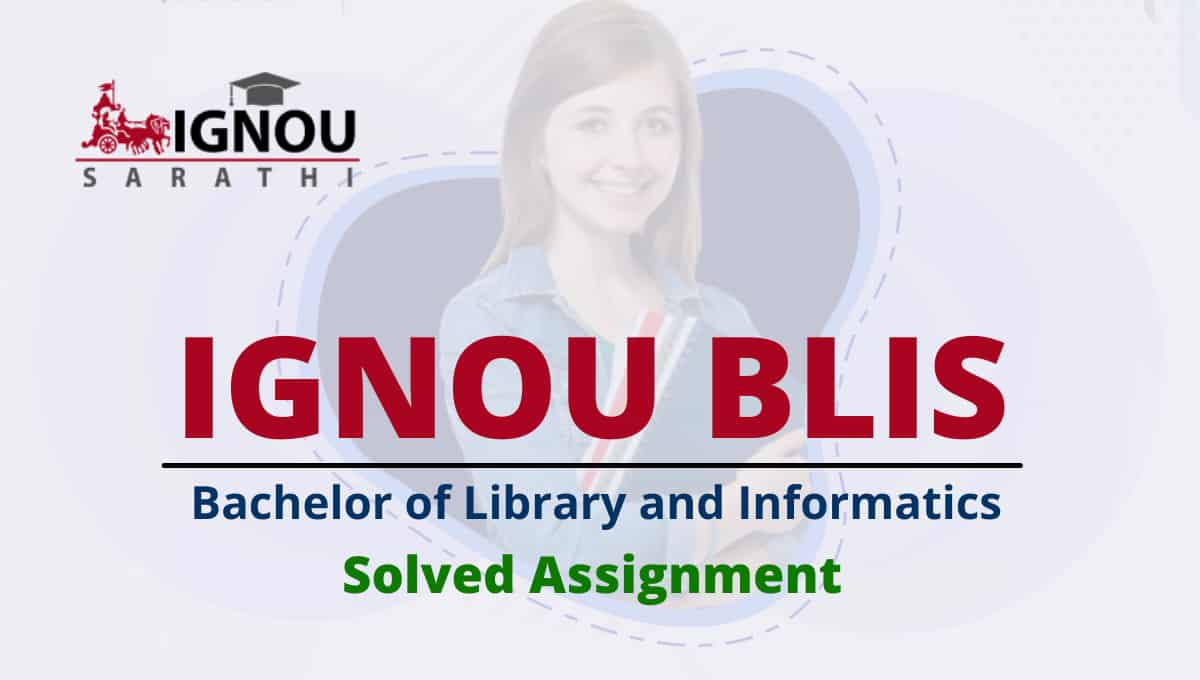 IGNOU BLIS Assignment