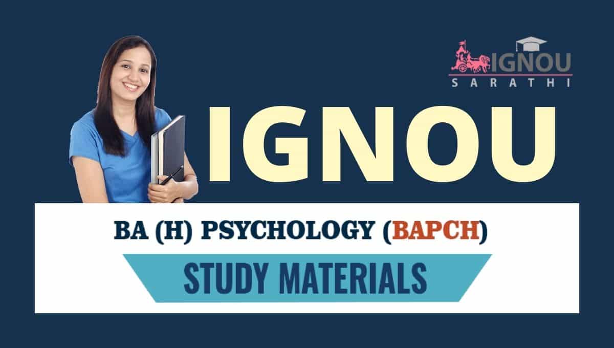 IGNOU BAPCH Study Material