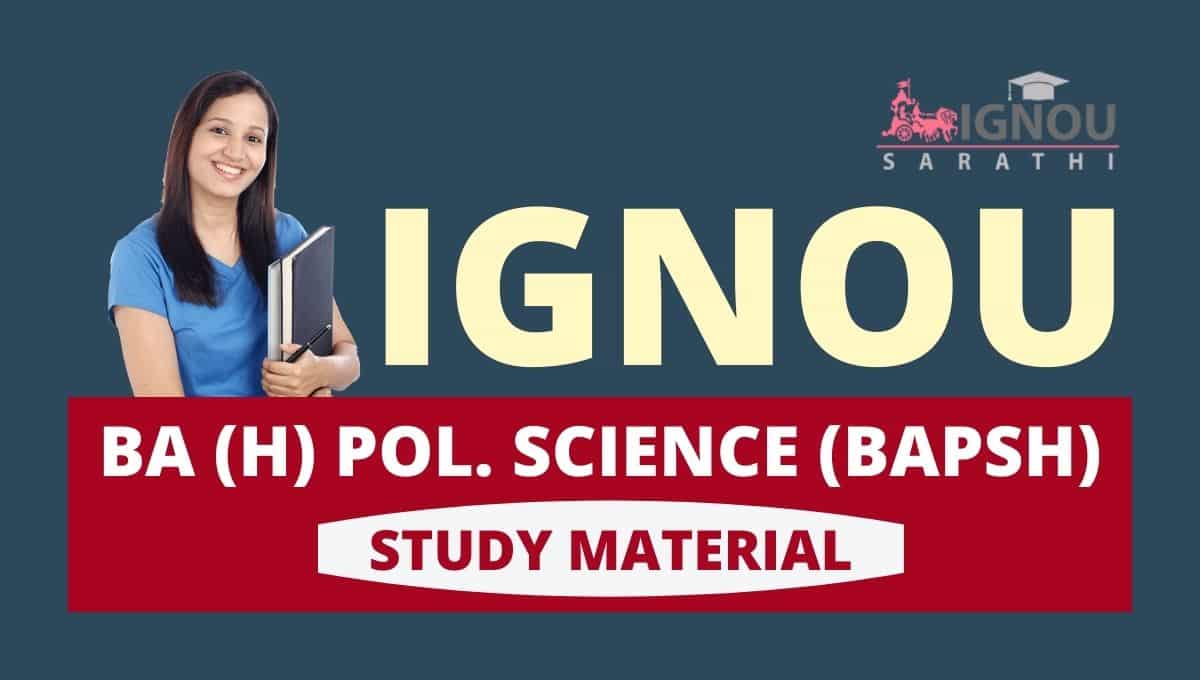 IGNOU BAPSH Study Material