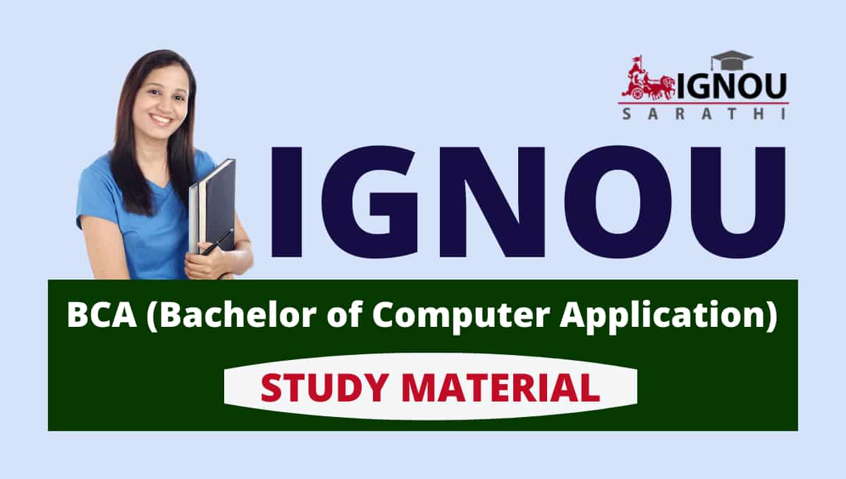 IGNOU BCA Study Material 2023 in Hindi and English Download Pdf