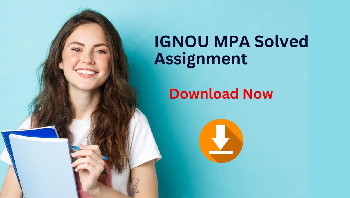IGNOU MPA Solved Assignment