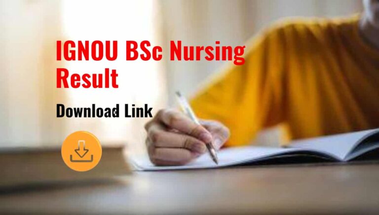 IGNOU BSc Nursing Result